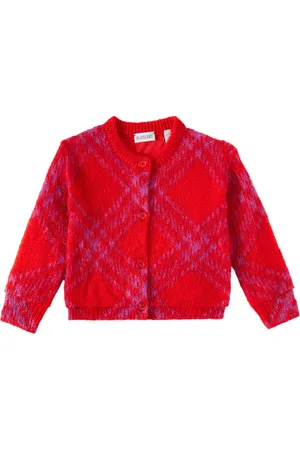 Burberry Burberry Check wool-blend cardigan