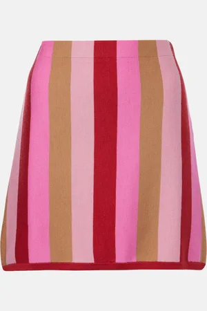 RIXO London Liesel wool-blend miniskirt