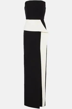 Roland Mouret Strapless crÃªpe gown