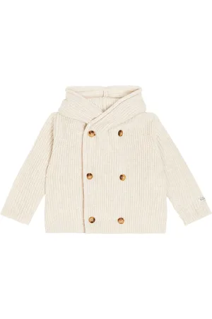 Donsje Baby Tristan ribbed-knit wool cardigan