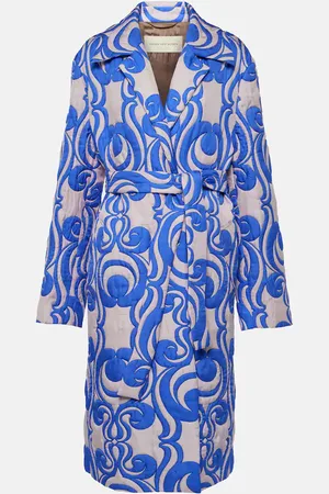 DRIES VAN NOTEN Quilted wrap coat