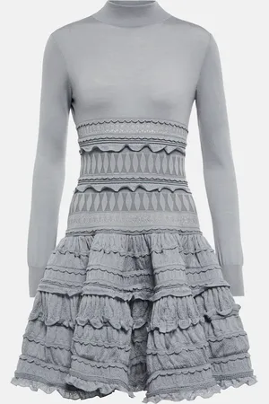 Alaïa AlaÃ¯a Crinoline virgin wool minidress