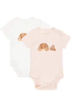Palm Angels Baby printed cotton bodysuit set