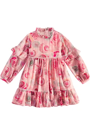Chloé ChloÃ© Kids Printed ruffled wool dress