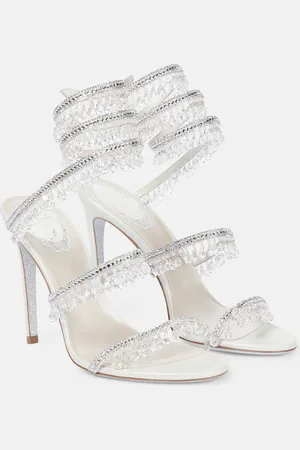 RENE CAOVILLA Chandelier embellished leather sandals