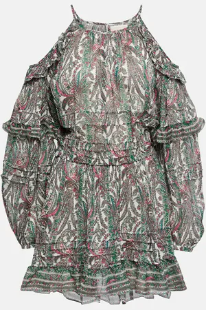 Isabel Marant Gabinia printed cotton and silk minidress