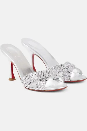 Christian Louboutin Mariza Is Back embellished leather mules