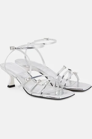 Souliers Martinez Teresa 60 metallic leather sandals