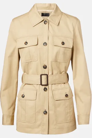 NILI LOTAN Mila belted cotton jacket