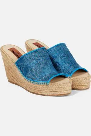 Missoni Jacquard wedge mules