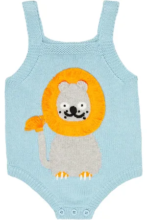 Stella McCartney Baby intarsia cotton-blend bodysuit