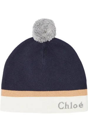 Chloé ChloÃ© Kids Logo cotton and wool beanie
