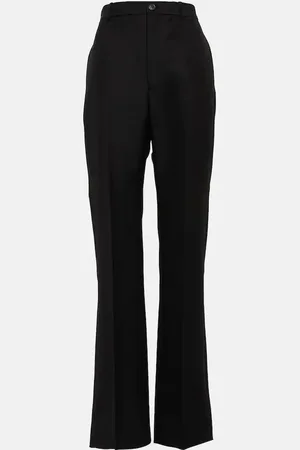 Balenciaga High-rise virgin wool pants