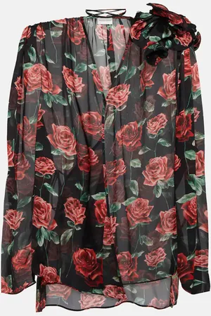 MAGDA BUTRYM Floral silk blouse