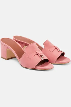Loro Piana Summer Charms suede mules