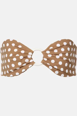 Marysia Coronada polka-dot bandeau bikini top
