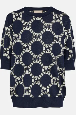 Gucci GG jacquard knitted top