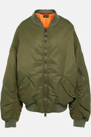 Balenciaga Off Shoulder technical bomber jacket
