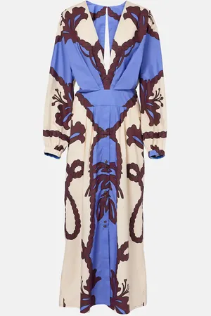 JOHANNA ORTIZ Latitud Marina printed cotton midi dress