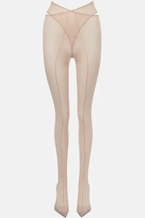 The Attico Cheopissima mesh over-the-knee boots