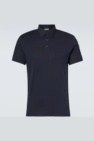 Moncler Cotton and cashmere polo shirt