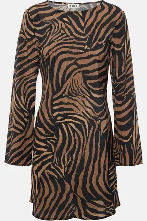 RIXO London Ridley printed silk minidress