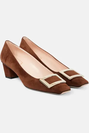 Roger Vivier DÃ©colletÃ© Belle Vivier 45 suede pumps