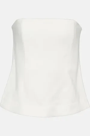 CO Strapless crÃªpe top
