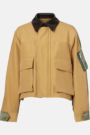 SACAI Cotton-blend twill blouson