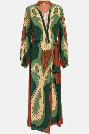 JOHANNA ORTIZ Printed maxi wrap dress