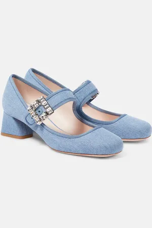 Roger Vivier TrÃ¨s Vivier Strass Buckle Babies Mary Jane pumps