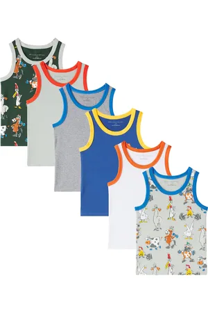 Stella McCartney Set of 7 cotton-blend jersey tank tops