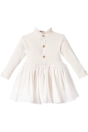 Donsje Baby Louen tulle-trimmed jersey dress