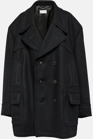Maison Margiela Kaban oversized wool-blend coat