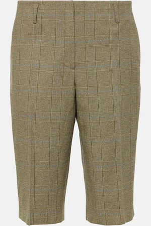 DRIES VAN NOTEN Checked Bermuda shorts