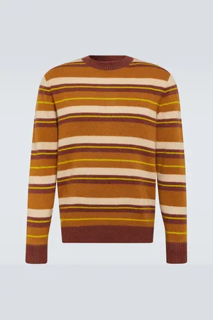 THE ELDER STATESMAN Striped cashmere sweater