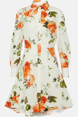 Erdem Floral cotton poplin minidress