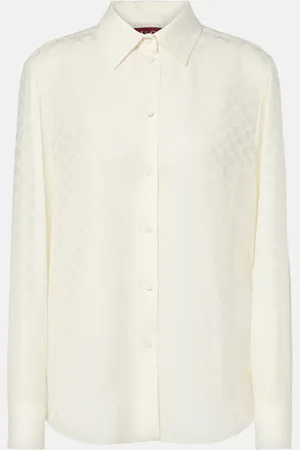 Gucci GG silk crÃªpe shirt