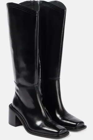 Souliers Martinez Samanta 70 polished leather knee-high boots