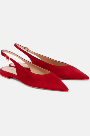 Gianvito Rossi Suede slingback flats
