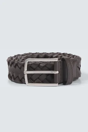 Bottega Veneta Intreccio Cabat leather belt