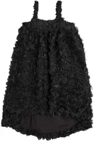CAROLINE BOSMANS Floral-appliquÃ© tulle dress