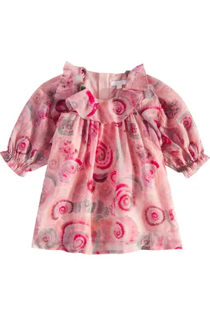 Chloé ChloÃ© Kids Baby ruffled floral wool dress