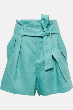 Adriana Degreas Orquidea high-rise linen shorts
