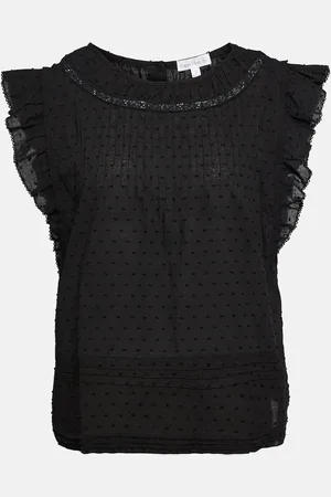 POUPETTE ST BARTH Galia ruffle-trimmed cotton top