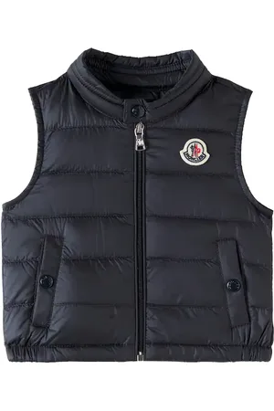 Moncler Baby New Amaury logo down vest