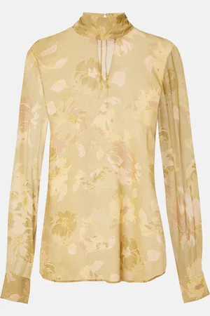 DRIES VAN NOTEN Printed sheer top