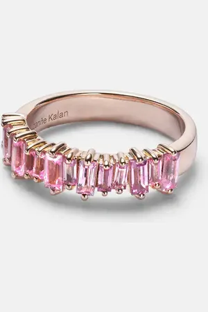 Suzanne Kalan 18kt rose gold ring with sapphires