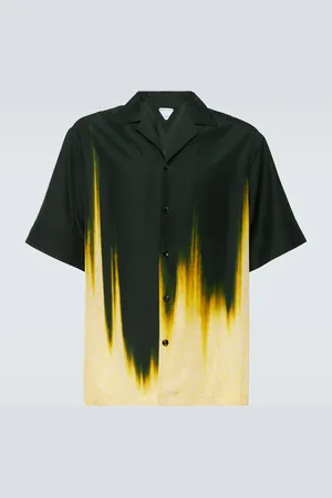 Bottega Veneta Printed satin bowling shirt