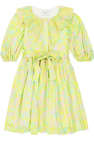 PAADE Ruched balloon-sleeve shirt dress